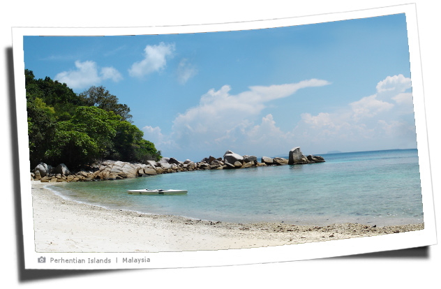 Einsamer Strand in Malaysia